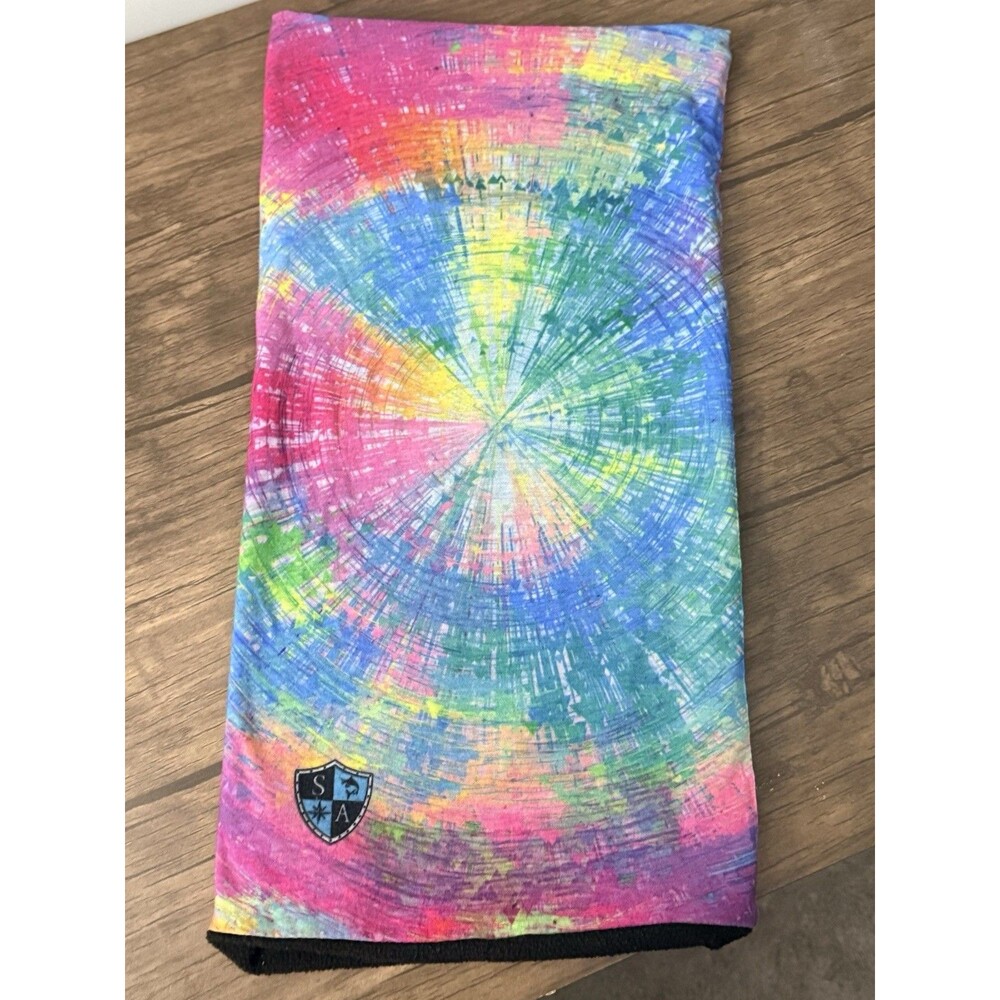 Salt Armour Co. TieDye Rainbow Thermal Fleece Lined Face Mask Ski Buff Neckware